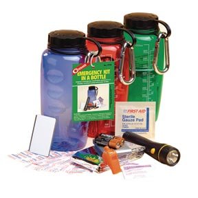 EMERGENCY KIT IN A REUSABLE WATER BOTTLE