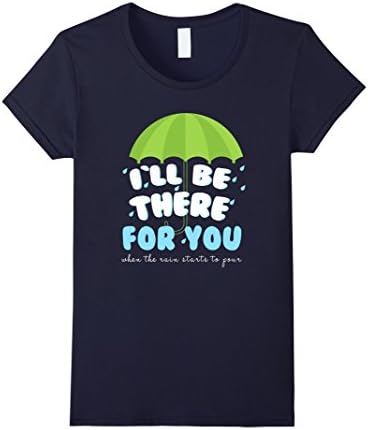 Women's Friends Tv show I'll be there for you T-shirt Large Navy