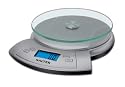 Salter #1038 11 Pound Round Glass Kitchen Scale with Extras