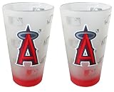 Los Angeles Angels Frosted Pint Glass (16-Ounce, Set of 2)