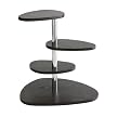 Wooden Grain Accent Table - Espresso