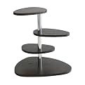 Wooden Grain Accent Table - Espresso