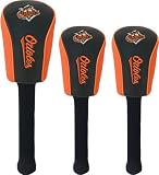 Baltimore Orioles MLB Mesh Set of Three Golf Headcovers
