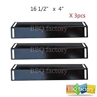 92151(3-pack) Porcelain Steel Heat Plate Replacement for Select Gas Grill Models By BBQ Grillware, Charbroil and Others