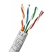 Cmple - Cat-5E Bulk Cable 350MHz UTP 24AWG Bare Copper CMR Rated 1000FT Gray
