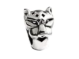 SilveRado(tm) MS066 Sterling Silver Jaguar  Bead / Charm