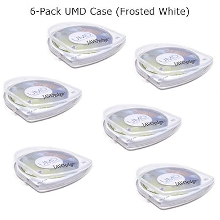 6 in 1 Pack UMD Cases for Sony Playstation Portable PSP (6 Clear)