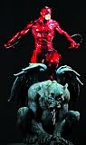  : Bowen Designs Red Daredevil on Gargoyle Statue