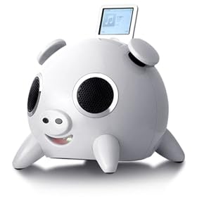 Speakal iPig 2.1 Stereo iPod Docking Station with 5 Speakers (White)