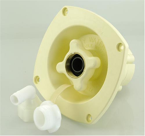 Pressure Regulated Water Entry Wall Bulkhead Mount   Colonial White