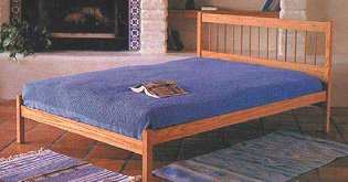 Sandia Oak Wood Bed Frame - Cal King