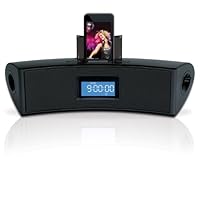 Coby CSMP160 Digital Speaker System with Dual Alarm Clock/FM Radio for iPod and MP3 Players (Black)