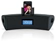 Coby CSMP160 Digital Speaker System with Dual Alarm Clock/FM Radio for iPod and MP3 Players (Black)