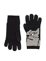 Marc by Marc Jacobs Guantes de Lana Dont Sweat My Pet Negro / Gris