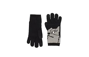 Marc by Marc Jacobs Guantes de Lana Dont Sweat My Pet Negro / Gris