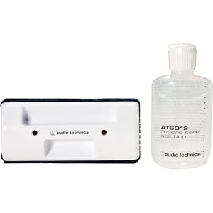 Audio Technica AT6012 Record Care Kit - Includes Record Care Solution, Brush Pad, Storage Base and... by
