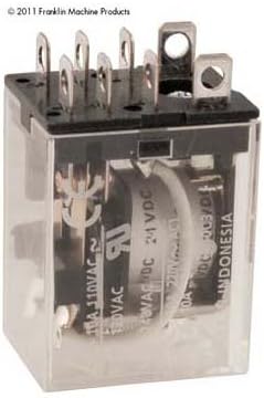 Ultrafryer 18A334 24 Volt Dc DPDT Clear Blow Relay