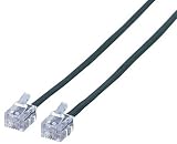 エレコム スリムモジュラケーブル（ブラック・15m） MJ-15BKの画像