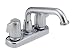 Tools & Hardware : Delta 2121 Double-Handle Centerset Laundry Faucet, Chrome