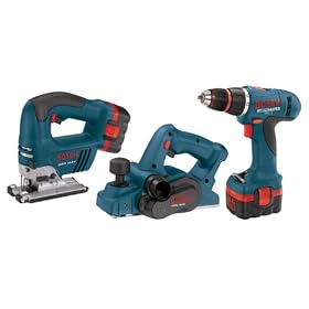 Bosch 92614DJP 14.4 Volt Compact Tough Drill/JigSaw/Planer with 2 Batteries