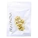 Beadnova 8mm Gold Plated Strong Magnetic Clasp Integral Clasp for Necklace Jewelry Findings