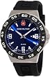 Swiss Military Calibre Men's 06-4R1-04-003 Racer Blue Dial Black Rubber Watch