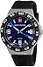 Swiss Military Calibre Men's 06-4R1-04-003 Racer Blue Dial Black Rubber Watch