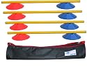 2" Agility Cone Hurdle, Set of 20 cones, 10 cross bars in a bag, Free Shipping