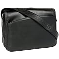 McKlein Black Lakeview Laptop Messenger Bag - 16"x4"x12"