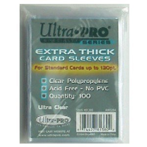 1 (One) Pack of Ultra-PRO Extra Thick Card Sleeves for Thick Jersey or Memorabilia Sports Trading Cards