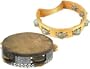 CasaPercussion Wooden Tambourine, 8", Crescent-shaped