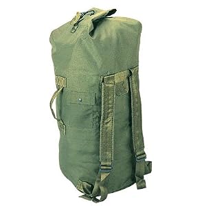 Olive Drab GI Type Cordura Double Strap Duffle Bag