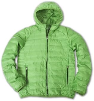 United Face Mens Ultra Light Hooded Down Jacket Medium Green