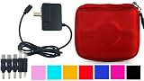 Fashion Hard Carrying Case for Garmin Nuvi 1200 Nuvi 1250 Nuvi 1260t Nuvi 205 Nuvi 255 Nuvi 265t Nuvi 275t Garmin Nuvi 350 360 370 200 250 260 GPS 3.5 + Wall Charger for Garmin GPS + Screen Protector Kit