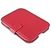 Insten® Flap Cover-up Leather Case Pouch Compatible with Barnes & Noble Nook Simple Touch with GlowLight , Red