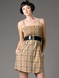Voom by Joy Han Dress - London Tubedress with Straps - Plaid Dresses for Women