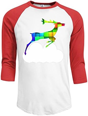 KJH 2 CBA Men's Sports Deer Colorful Baseball T Shirt