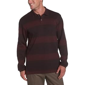 Geoffrey Beene Men's Long Sleeve Jaspe Polo