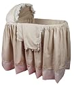 Hoohobbers Baby Bassinet Covers Bedding Set - ECRU
