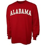 Alabama Crimson Tide Crimson Vertical Arch Long Sleeve T-shirt