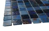 Lake Blue Glass Tiles 1/4 Sheet Sample