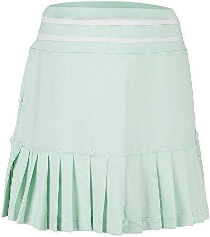 Girls` Pleated Tennis Skort Pepperment With White Trim