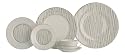 Thomas O'Brien Tilden Lace Platinum 5 Piece Fine Bone China Dinnerware Set