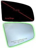 00-01 CADILLAC CATERA MIRROR GLASS RH (PASSENGER SIDE), Convex, (7-3/16