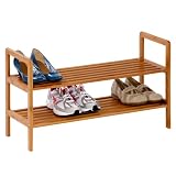 Honey-Can-Do Bamboo 2-Tier Shoe Shelf