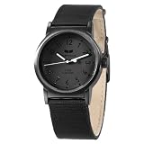 Vestal Unisex ALP001 Alpha Bravo All Black Canvas Watch