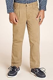 Pure Cotton Adjustable Waist Slim Fit Chinos