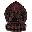 Seated Kwan Yin - Imitation Red Wood Figurine