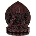 Seated Kwan Yin - Imitation Red Wood Figurine
