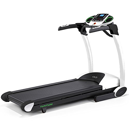 Tunturi Go Run 50 Motorised Folding Treadmill - Grey/Green Tunturi Go Run 50 Motorised Folding Treadmill - Grey/Green